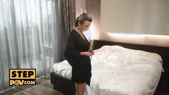 POV - Busty blonde Shalina Devine offers her body after massage