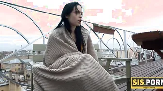 SISPORN. Taboo sex is the best way for brunette teen to stop smoking