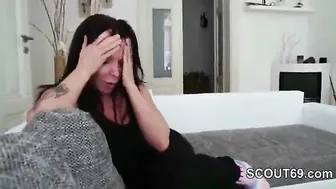 mother seduce her son to fuck with blowjob and strip