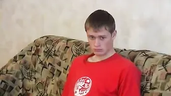 hot russian mommy fucking with her son on sofa