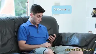 horny stepmom fucked by stepson next to sleeping dad
