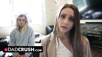 DadCrush - Stepdad Deals With His Bratty Stepdaughters Laney Grey & Minxx Marley For Disobeying Him