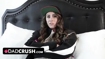 Dad Crush - Sexy Teen Proved That She Is Not Lesbian By Sucking Her Stepdads Cock