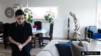 MOMMY'S BOY - Busty MILF Natasha Nice Takes Her Cute Stepson's Anal Virginity! (Spanish Subtitles)