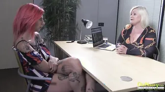 OldNannY Lacey Starr and Lesbian Striptease