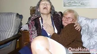 OmaHoteL Two Mature Lesbians Playing Together