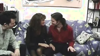 Heavily Pierced MILF Pussies Three On Two Orgy