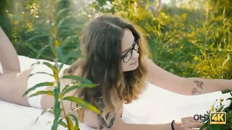 OLD4K. Girl is real full-blown whore who is nailed by old man in park