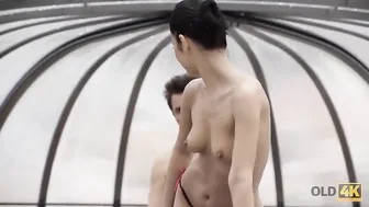 OLD4K. Daddy and teen have 25 years difference and have hot sex