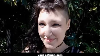 Hot Spanish Latina With Tattoos Fucked By Stranger On Street