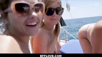 Three Hot Teen Bffs Step Daughters Vienna Rose Zoey Bloom And Blair Williams Fuck Their Step Dad On A Boat
