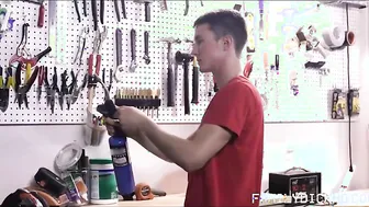 Young Fit Twink Stepson Fucked By Stepdad In The Garage