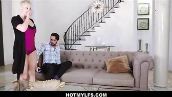 big tits milf step mom woken up and fucked to multiple orgasms by step s.