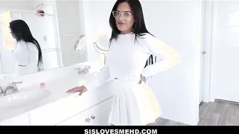 WOW Big Tits Latina Teen Step Sister Fuck Party With Step Brother POV