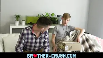 Little bro gets fucked by dildo - BROTHER-CRUSH.COM