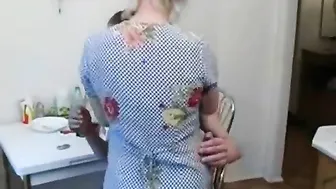 Russian sexy grandma Lena and Slava