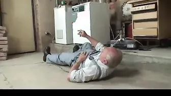 Granny masturbates while grandpa fucks a blonde teen