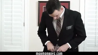 Bare huge dick for cute Mormon boy’s first time anal