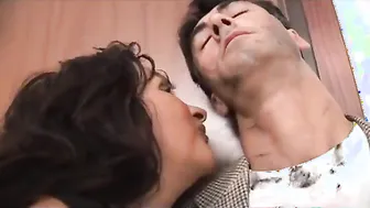 This Milf likes to suck cock just as he gets back home